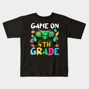 4th Grade Funny Back To School Gamer On Kids T-Shirt